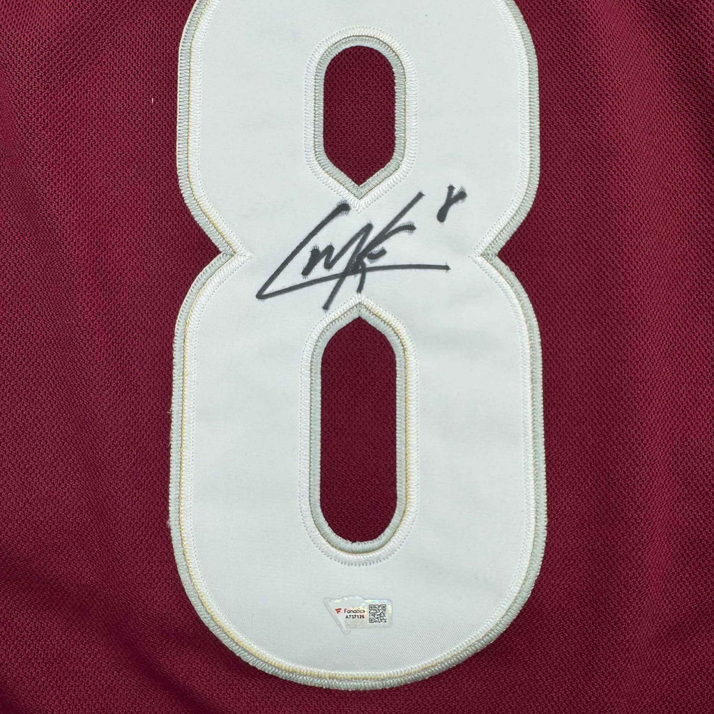 Autographed/Signed Cale Makar Colorado Avs Avalanche Maroon Authentic Hockey Jersey Fanatics COA