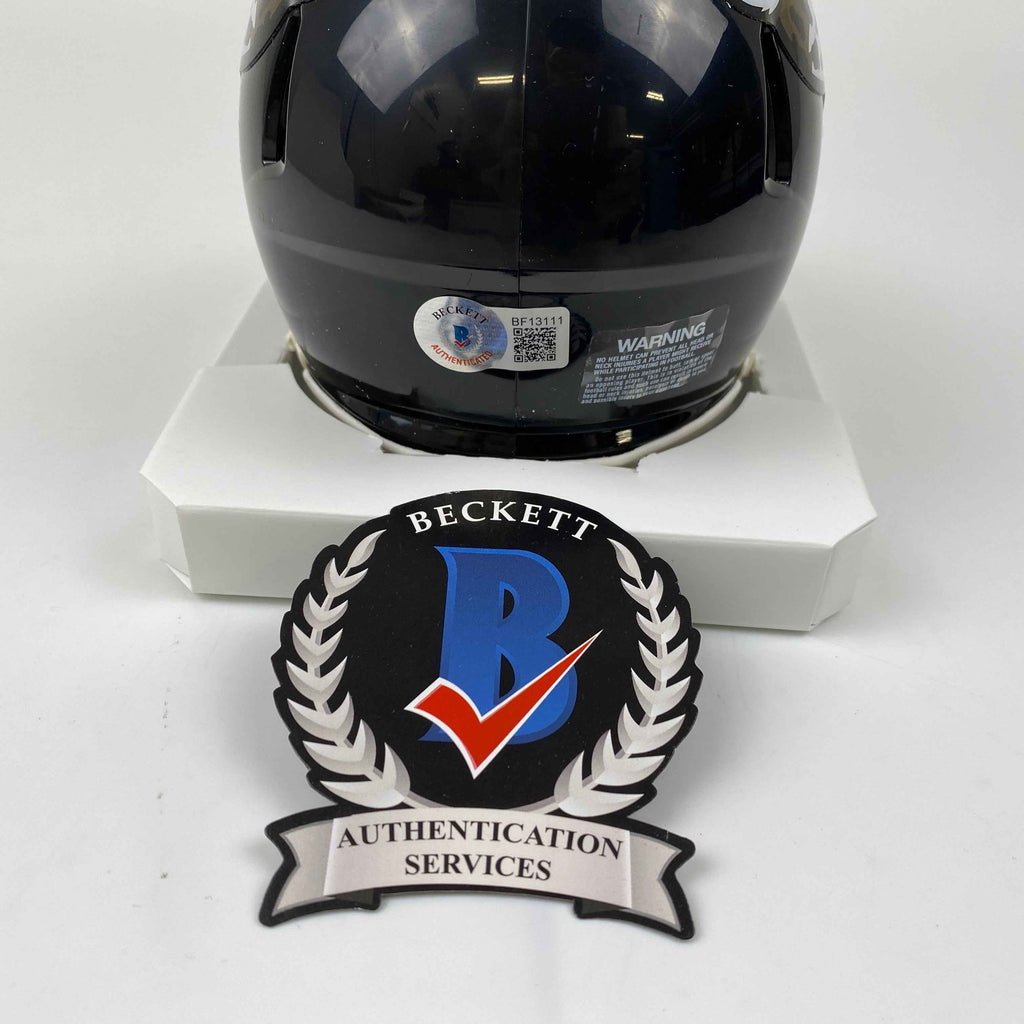 Autographed/Signed Travon Walker #1 Pick Jacksonville Jaguars Jags Mini Football Helmet Beckett BAS COA