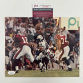 Autographed/Signed Zach Thomas Miami Dolphins 8x10 Football Photo JSA COA