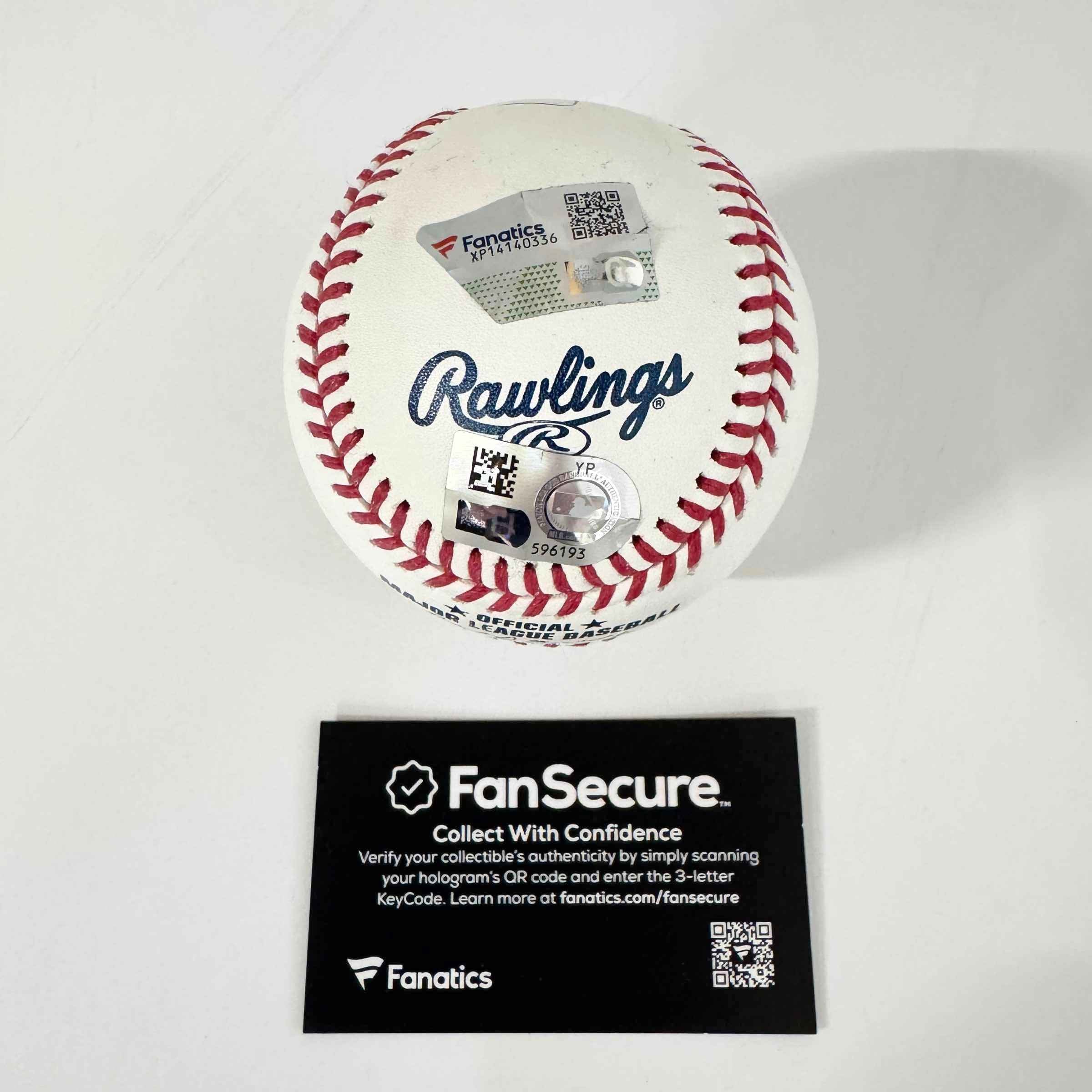 Autographed/Signed Jackson Holliday Rawlings Official Major League Baseball ROML Fanatics COA