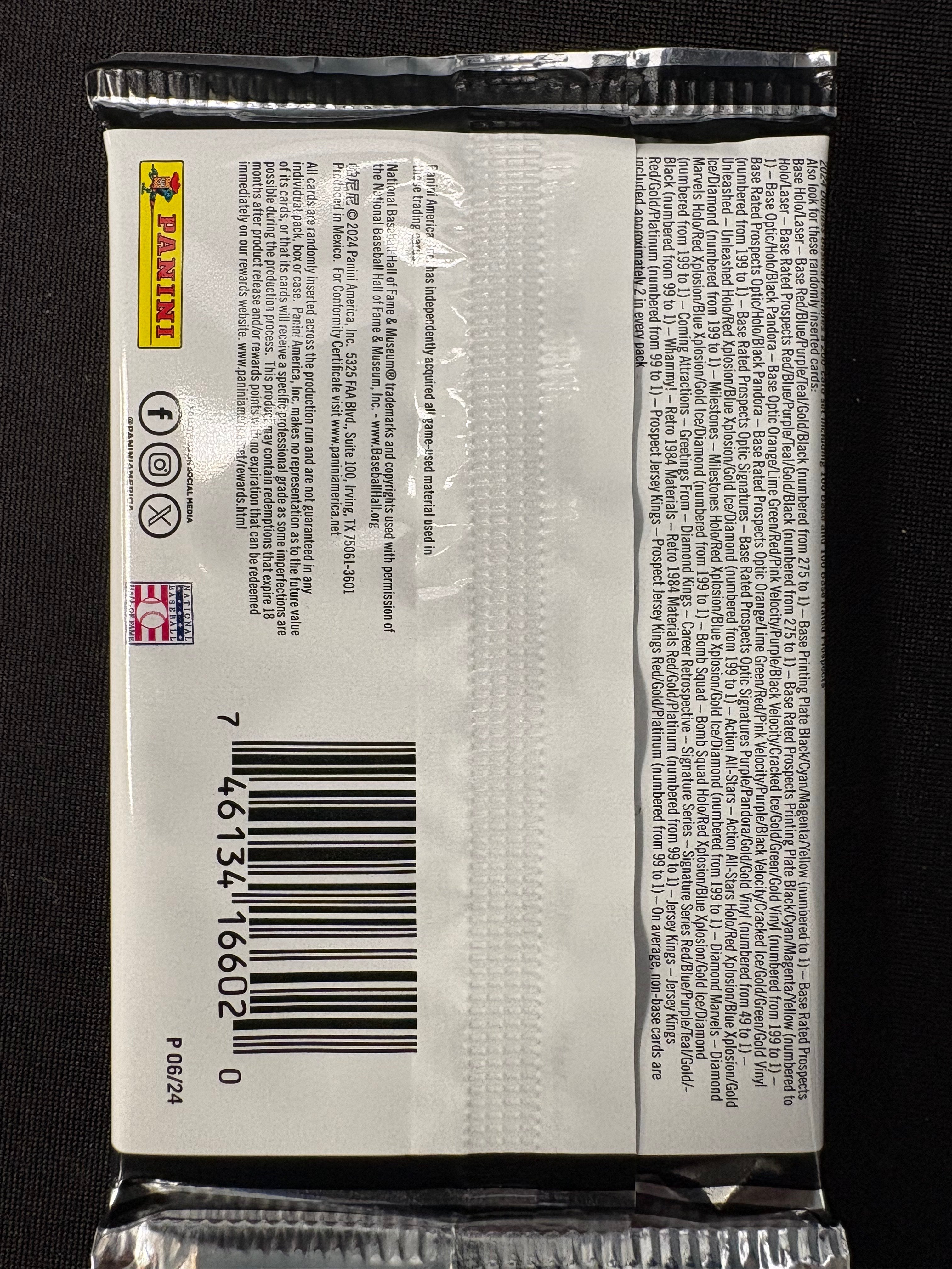 2024 Panini Donruss Baseball Hobby Single Pack