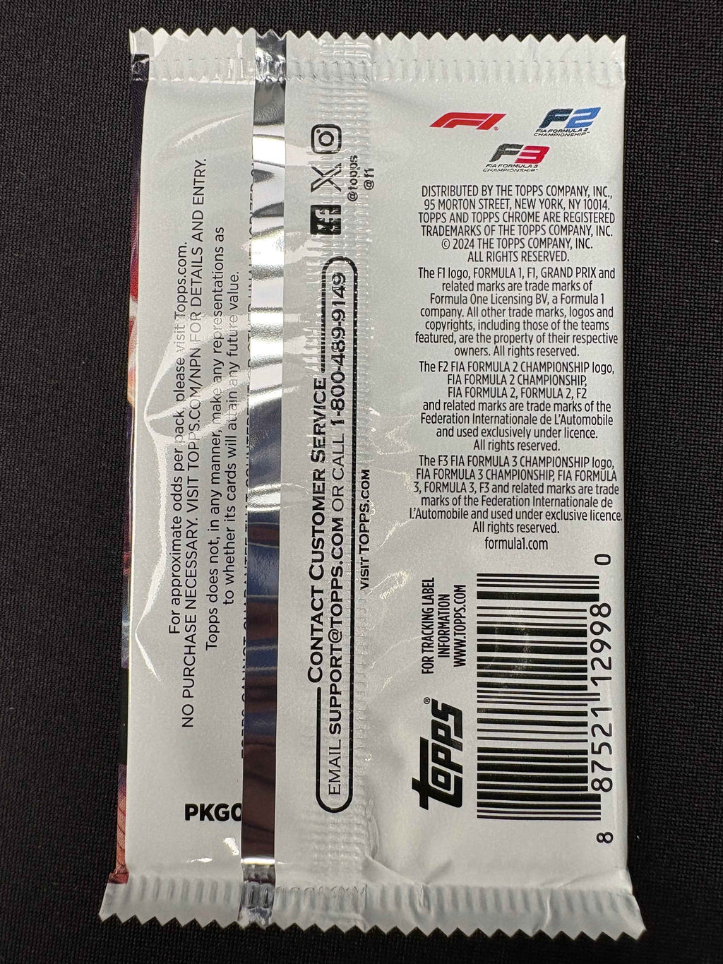 2024 Topps Chrome F1 Formula 1 Qualifying Lap Hobby Single Pack