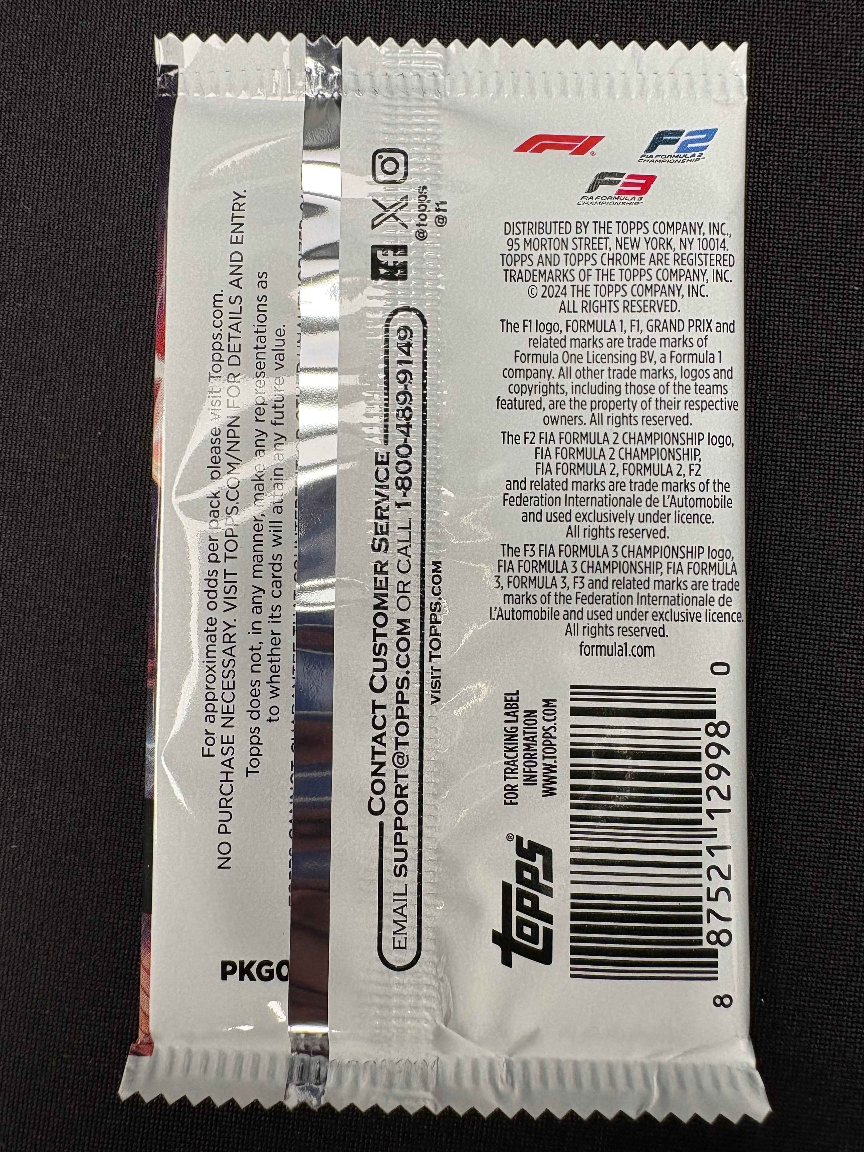 2024 Topps Chrome F1 Formula 1 Qualifying Lap Hobby Single Pack