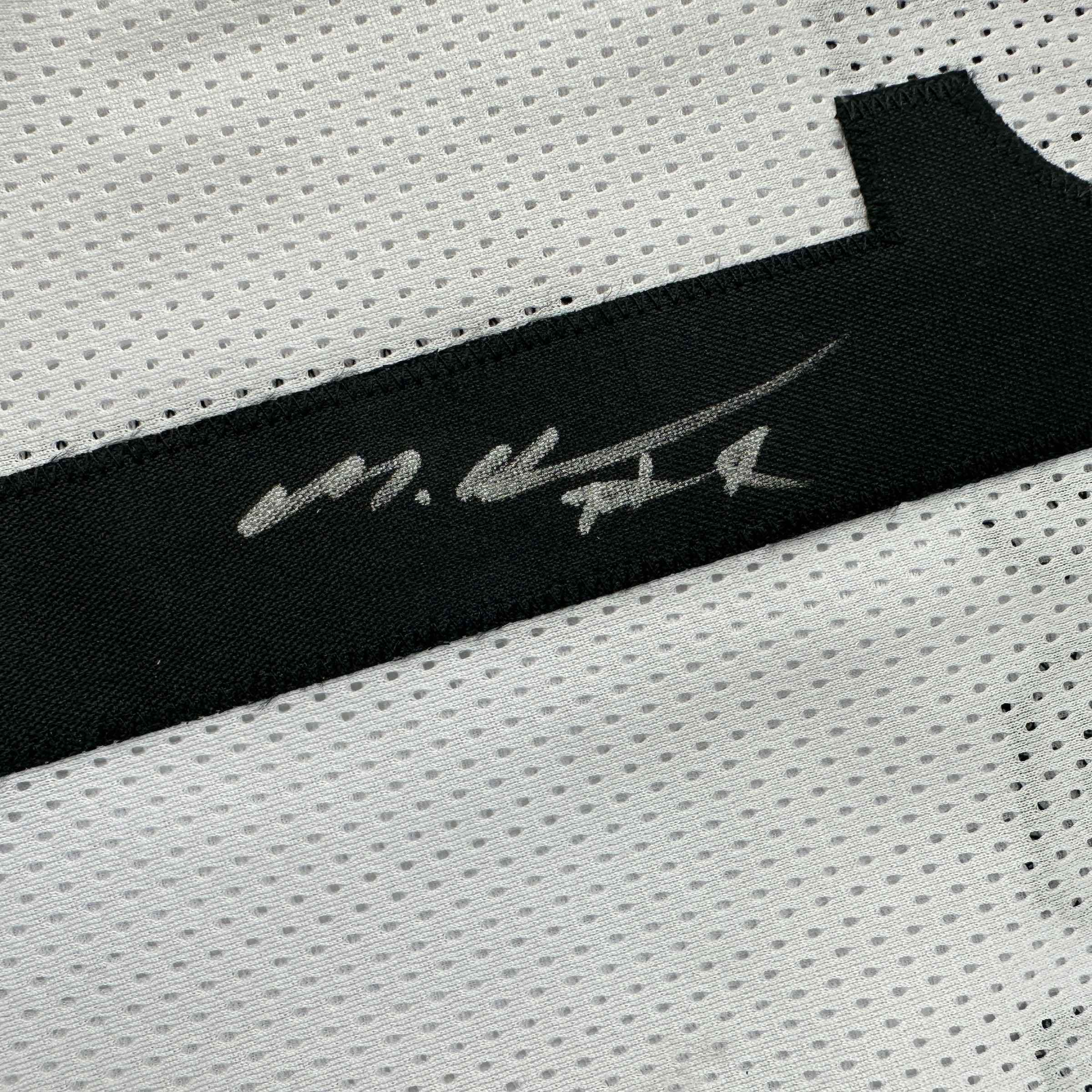 Autographed/Signed Mikal Bridges Brooklyn White Basketball Jersey Beckett BAS COA