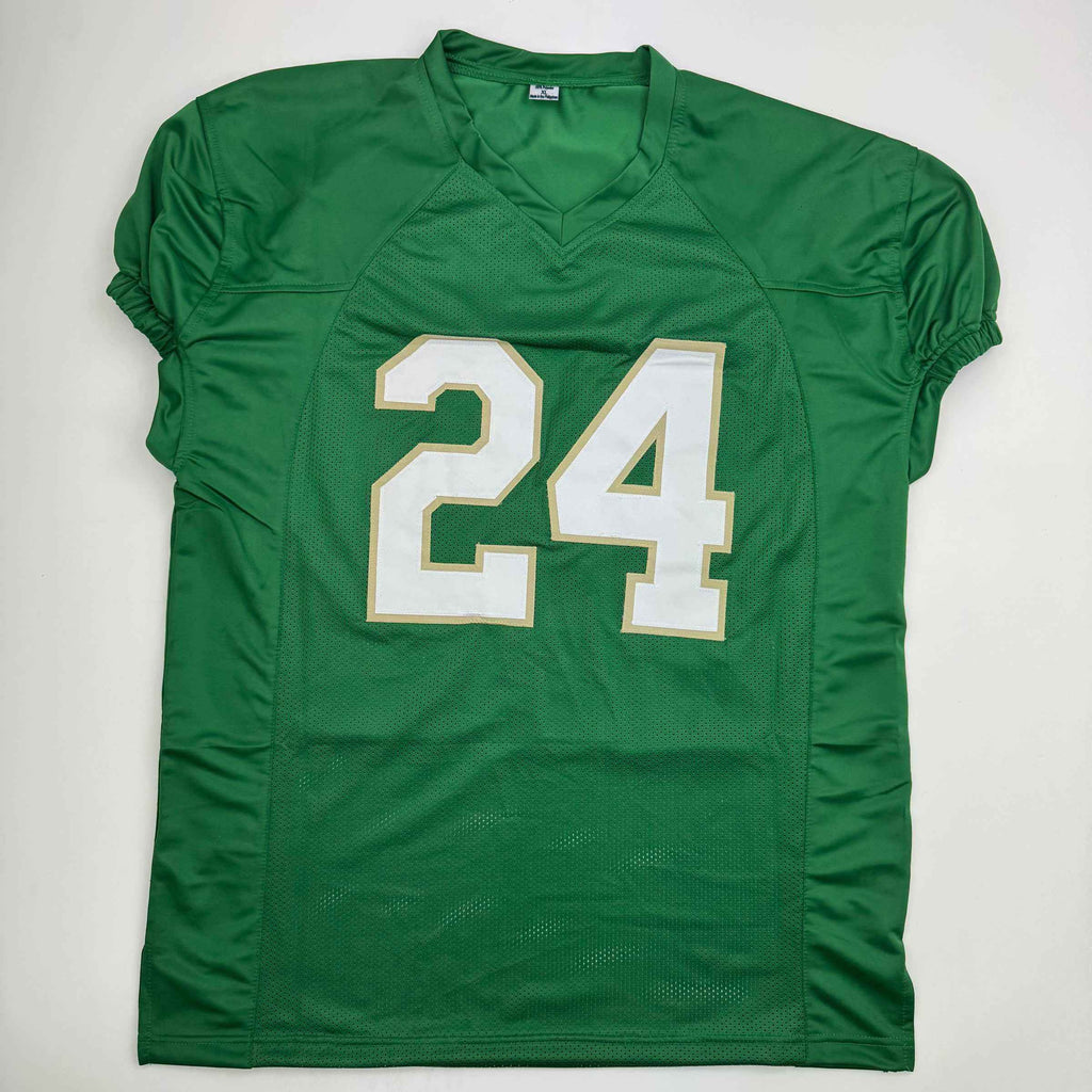 Autographed/Signed JaDarian Price Notre Dame Green College Football Jersey JSA COA
