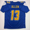 Autographed/Signed Keenan Allen Los Angeles LA Color Rush Blue Football Jersey Beckett BAS COA