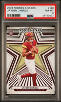 Graded 2024 Panini Rookies & Stars Jayden Daniels #148 Rookie RC Football Card PSA 8 Near Mint