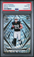 Graded 2024 Panini Phoenix Brock Bowers #165 Wave Rookie RC Football Card PSA 10 Gem Mint