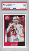 Graded 2020 Panini Score Joe Burrow #438 Rookie RC Football Card PSA 9 Mint