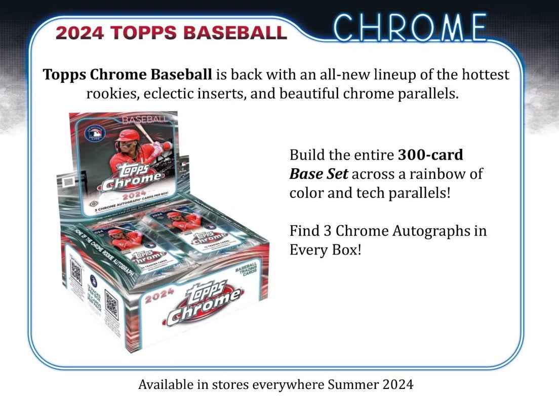 2024 Topps Chrome Baseball Hobby Jumbo Box
