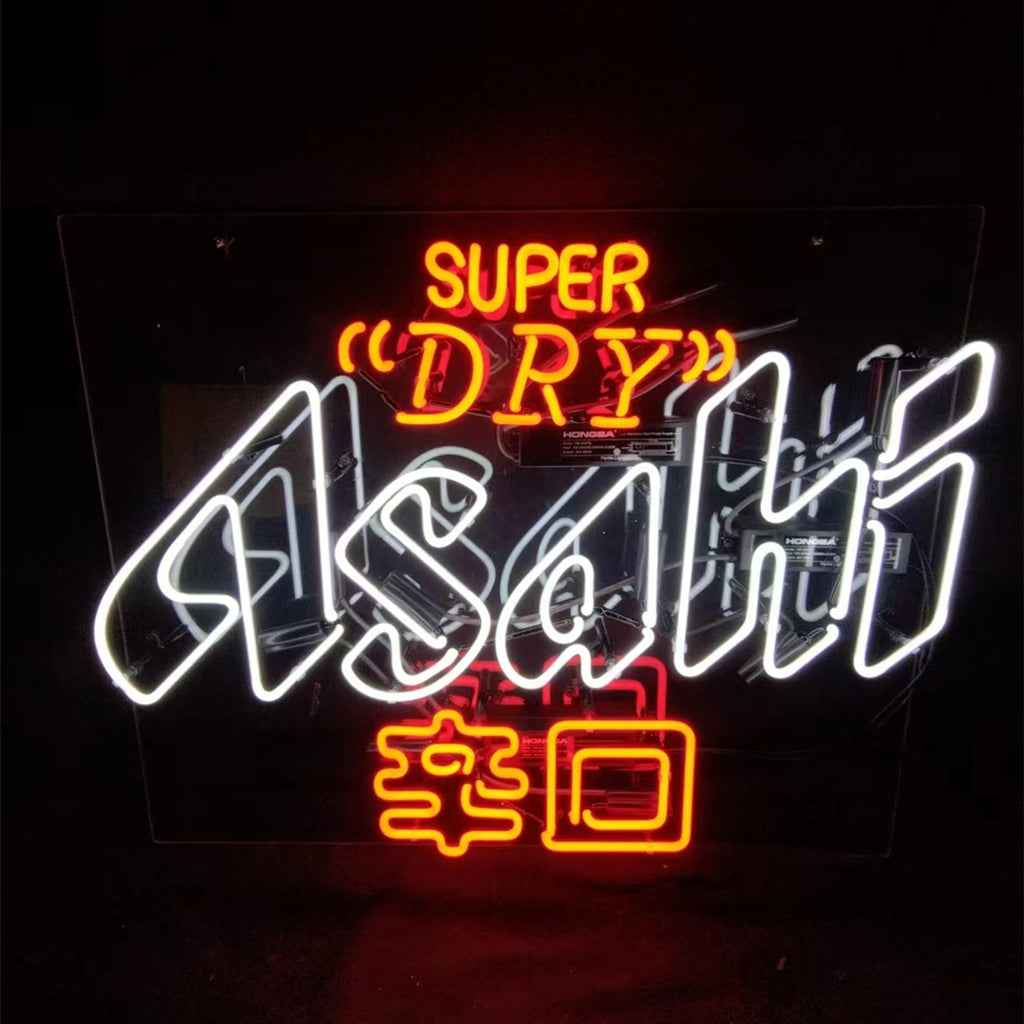 Super Dry Asahi 辛口 Beer Real Neon Sign