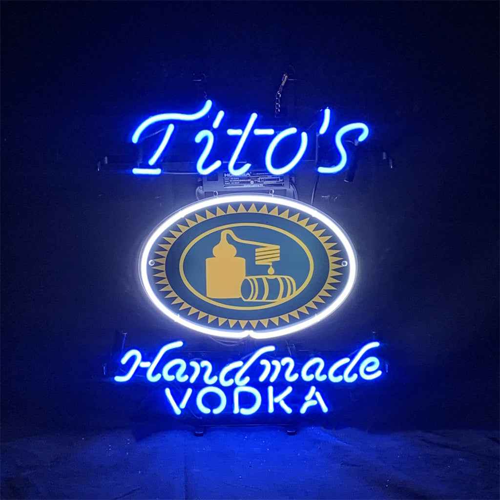 Blue Tito's Handmade Vodka Neon Signs Light