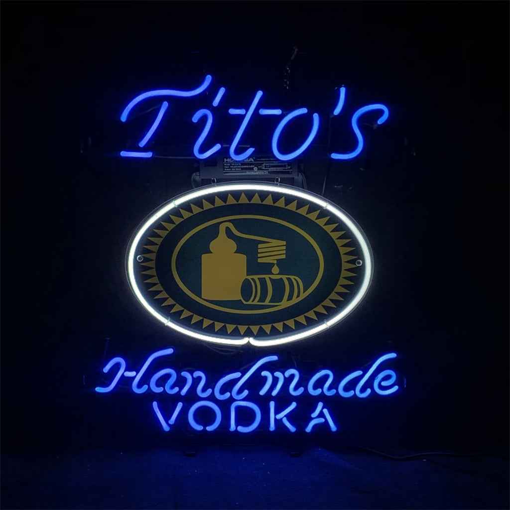 Blue Tito's Handmade Vodka Neon Signs Light