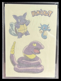 Merlin Pokémon Temporary Tattoos (Ekans, Horsea, Wartortle)