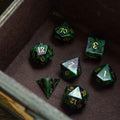 Zoisite Polyhedral Gemstone DND Dice Set