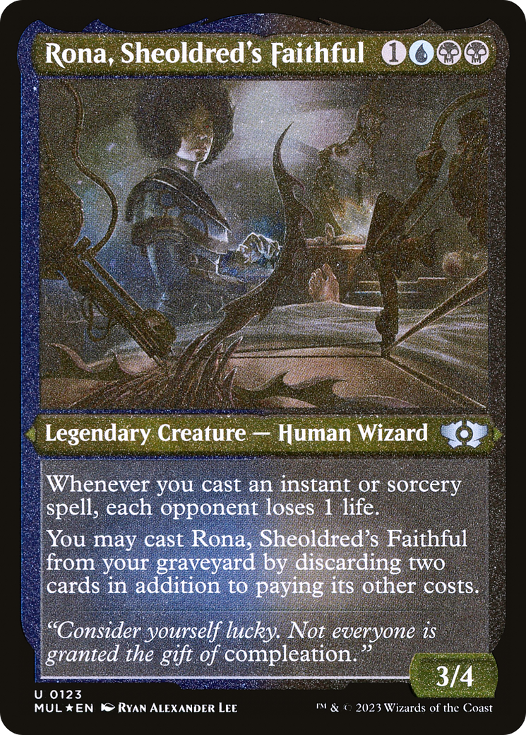 Rona, Sheoldred's Faithful (Foil Etched) (MUL-123) - Multiverse Legends Foil