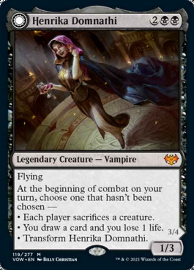 Henrika Domnathi // Henrika, Infernal Seer (VOW-119) - Innistrad: Crimson Vow: (Double Faced Transform)