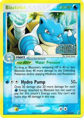 Blastoise (14/100) (Stamped) [EX: Crystal Guardians]
