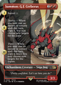 Summon: G.F. Cerberus (FIN-368) - FINAL FANTASY: (enchantment) (Borderless) Foil