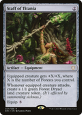 Staff of Titania (BRC-027) - The Brothers' War Commander Foil