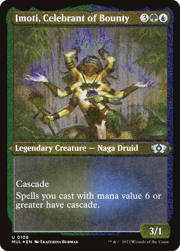 Imoti, Celebrant of Bounty (Foil Etched) (MUL-108) - Multiverse Legends Foil