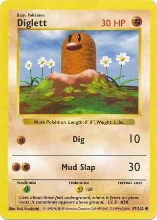 Diglett (47/102) [Base Set Shadowless Unlimited]