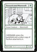 Domesticated Mammoth (CMB1-072) - Mystery Booster Playtest Cards 2021