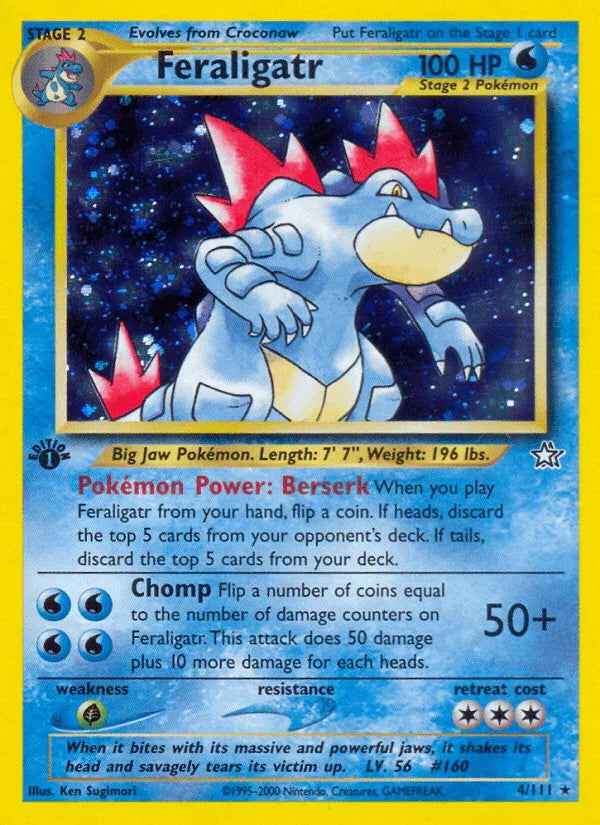 Feraligatr (4/111) [Neo Genesis 1st Edition]