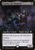 Kamber, the Plunderer (VOC-057) - Crimson Vow Commander: (Extended Art)