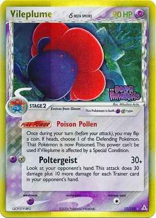 Vileplume (17/110) (Delta Species) (Stamped) [EX: Holon Phantoms]