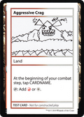 Aggressive Crag (CMB1-) - Mystery Booster Playtest Cards 2021