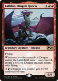 Lathliss, Dragon Queen (MEDIA-149★) - Core Set 2019 Promos Foil