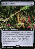 Staff of Titania (BRC-050) - The Brothers' War Commander: (Extended Art)