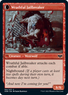 Weary Prisoner // Wrathful Jailbreaker (VOW-184) - Innistrad: Crimson Vow: (Double Faced Transform)