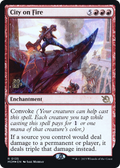 City on Fire (PRE-135S) - March of the Machine Promos Foil