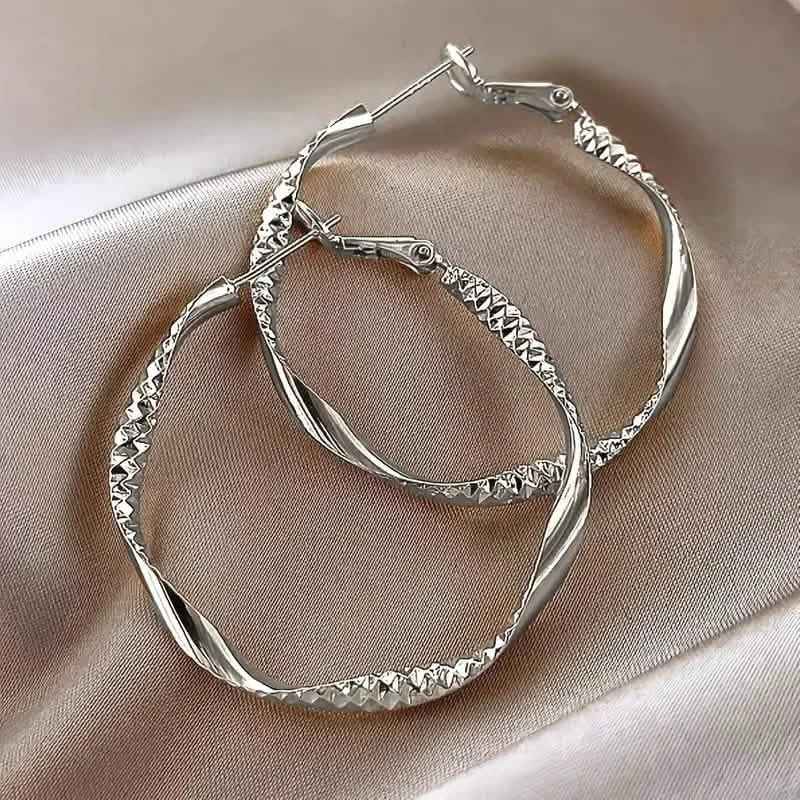 Delicate Silky Texture Design Women's Earrings