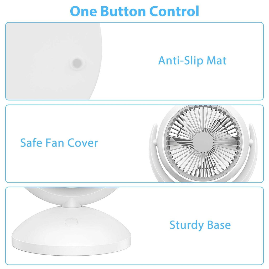 Desk Air Circulator Fan 4 Speed Adjustment