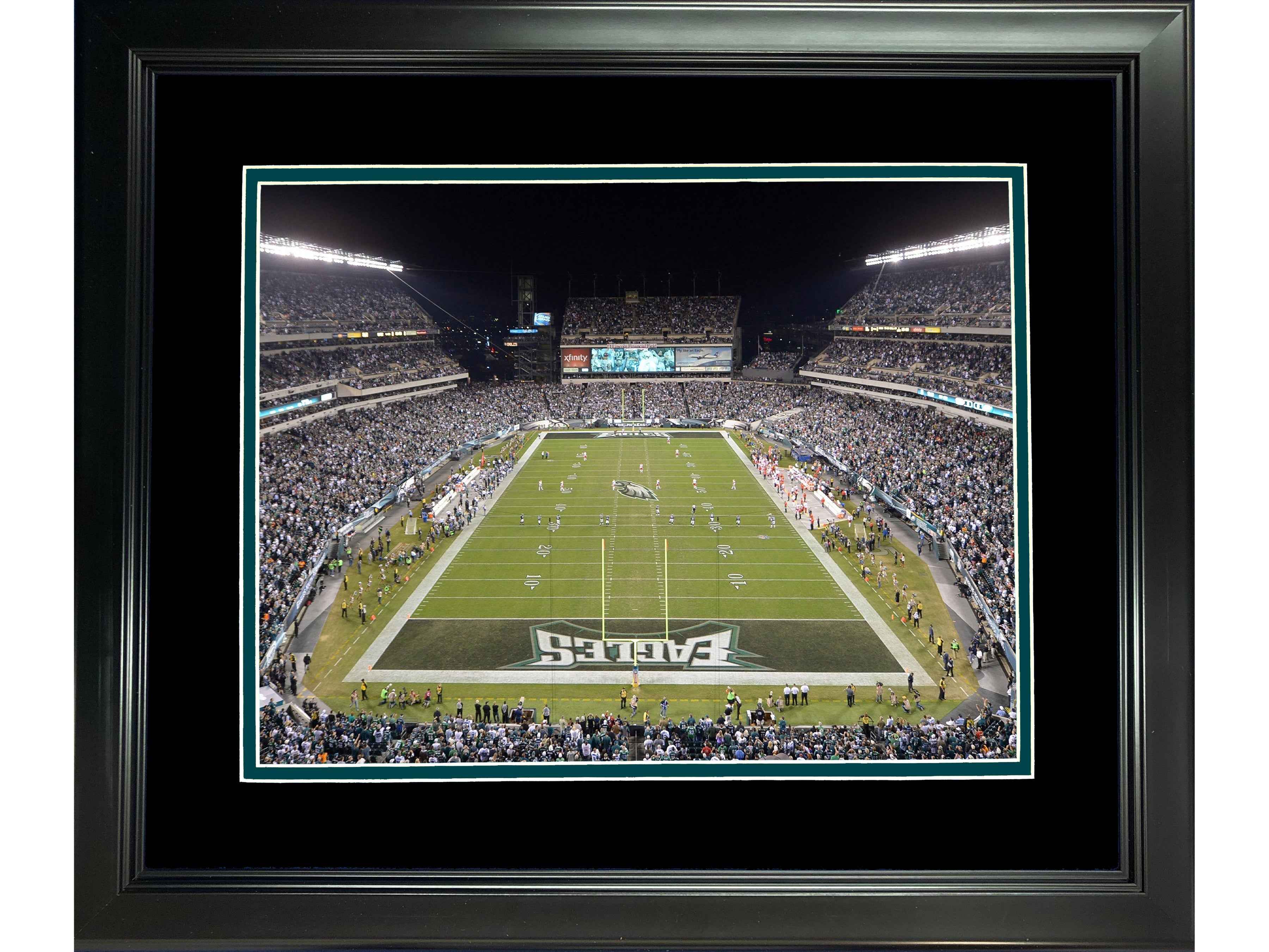 Framed Lincoln Financial Field Philadelphia Eagles 11"x14" Football Photo Professionally Matted