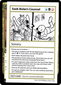 Seek Bolas's Counsel (CMB1-098) - Mystery Booster Playtest Cards 2021