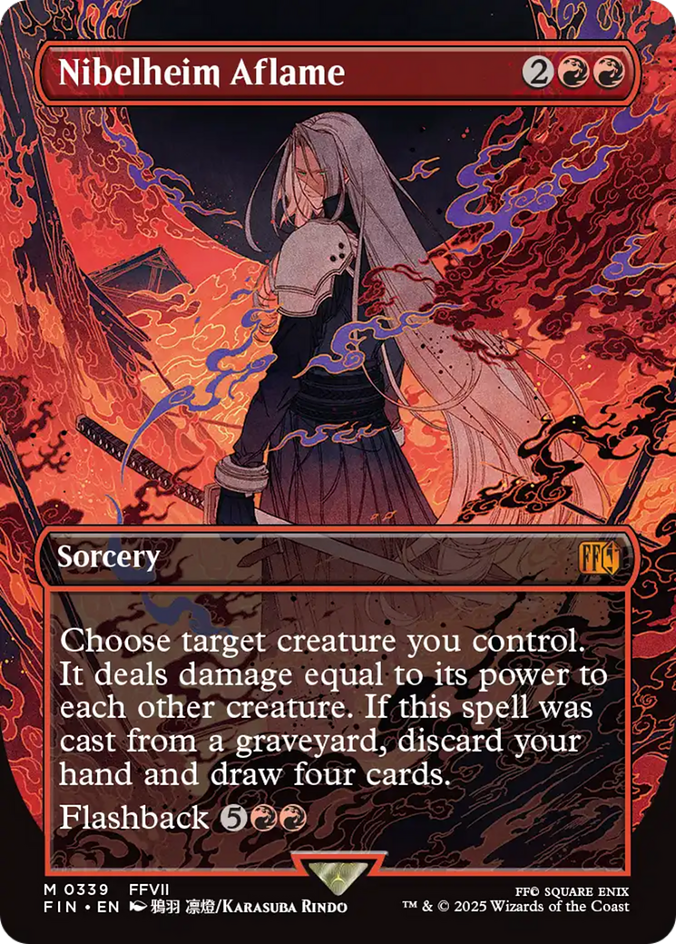 Nibelheim Aflame (FIN-339) - FINAL FANTASY (Borderless) Foil