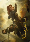 Mary Read and Anne Bonny Art Card (Gold-Stamped Signature) (ASACR-007) - Assassin's Creed Art Series (Borderless)