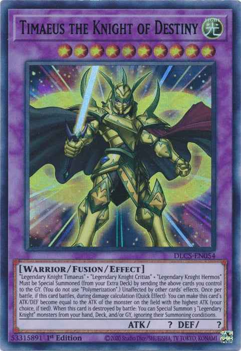 Timaeus the Knight of Destiny (Purple) [DLCS-EN054] Ultra Rare