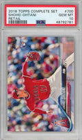 Graded 2018 Topps Complete Set Shohei Ohtani #700 Retail Rookie RC Baseball Card PSA 10 Gem Mint