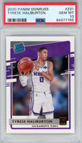 Graded 2020-21 Panini Donruss Tyrese Haliburton #231 Rookie RC Basketball Card PSA 10 Gem Mint