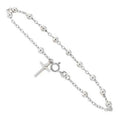 Italian 925 Sterling Silver Rosary Bracelet