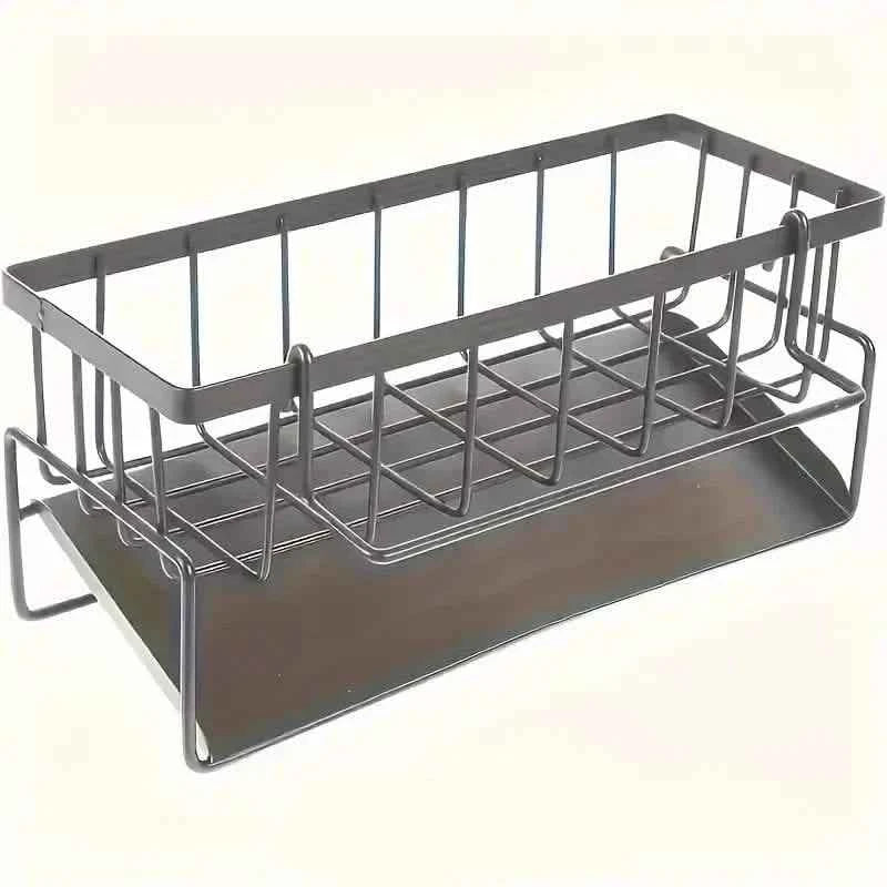 Kitchen Storage Rack - Multi-Functional Household Sink Organizer with Drain Basket