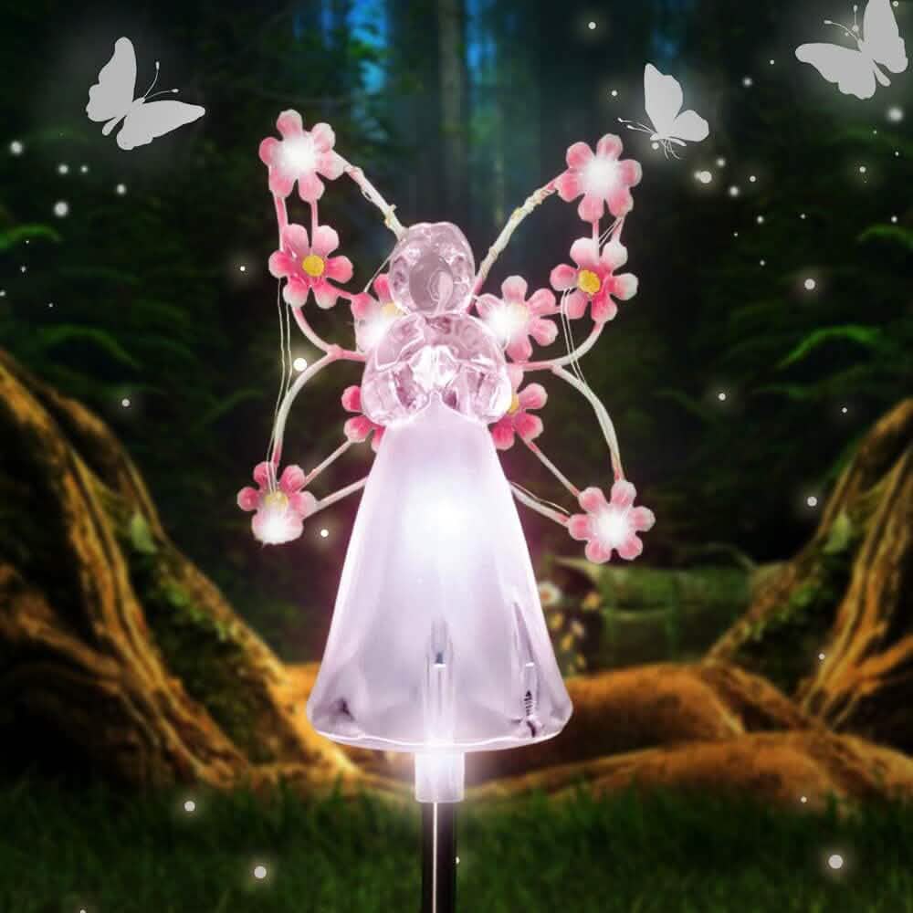 LED Solar Angel Garden Stake Lights