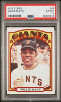 Graded 1972 Topps Willie Mays #49 Baseball Card PSA 6 EX-MT