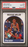 Graded 1989 Hoops Reggie Miller #29 2nd Year Basketball Card PSA 10 Gem Mint