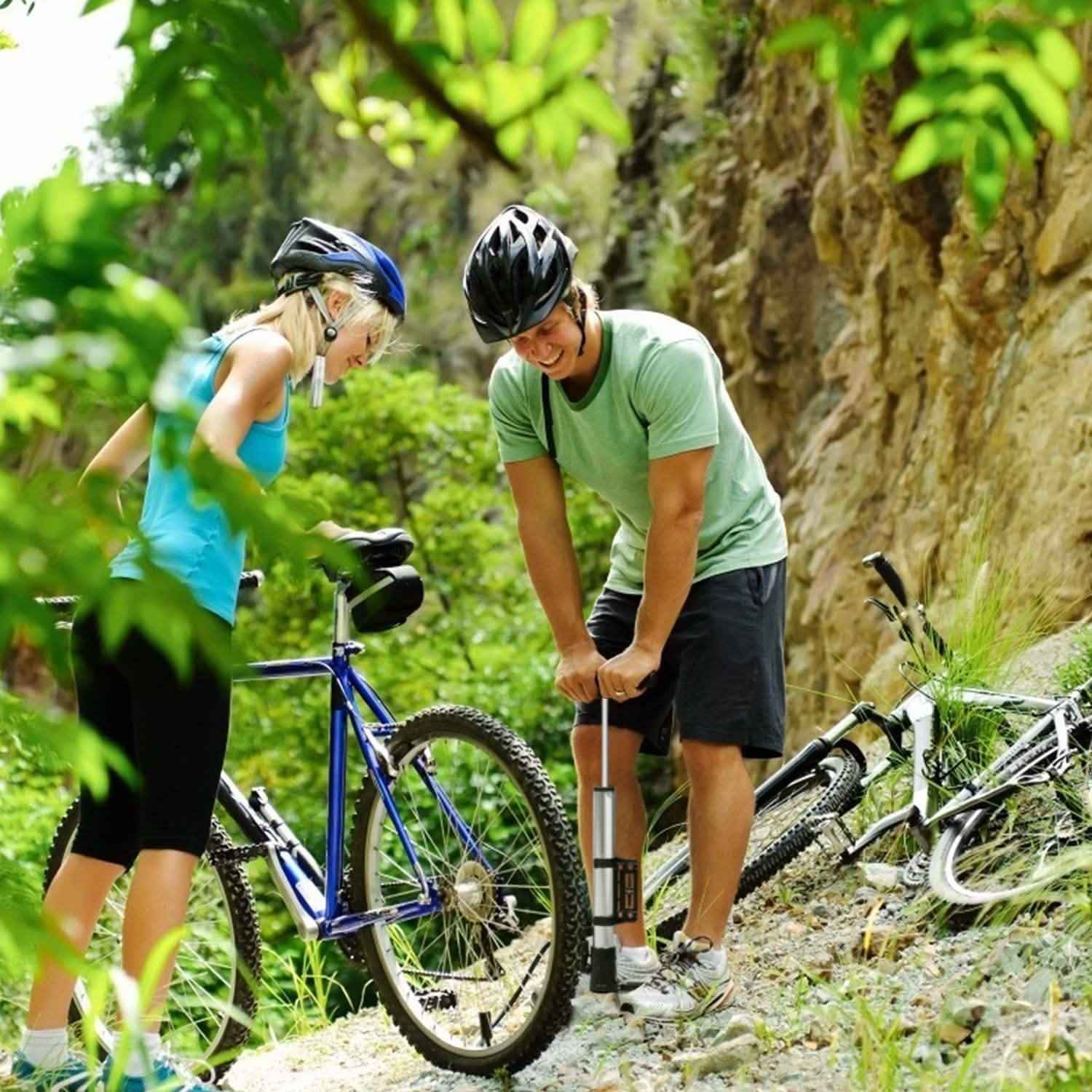 Mini Bike Pump Portable Bicycle Tire Inflator